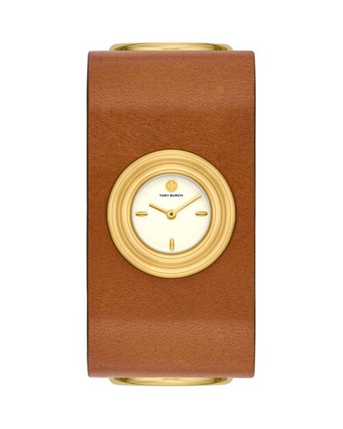 

Кожаные часы-манжеты, 30 мм Tory Burch, цвет Ivory/Cream
