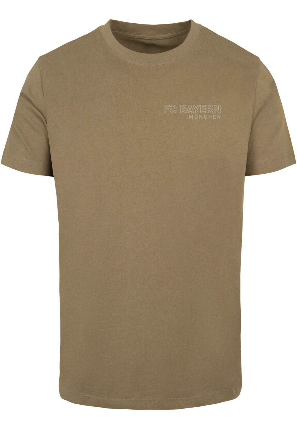 

Футболка с принтом Round Neck Logo FC Bayern München, цвет olive