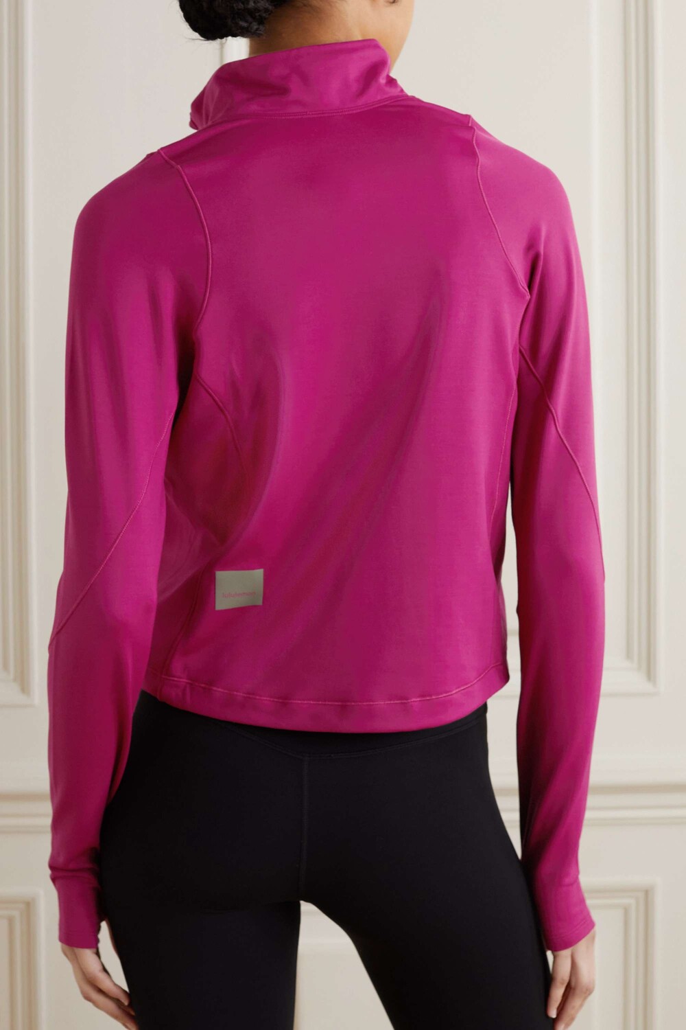 

LULULEMON Топ из эластичного джерси с молнией до половины, бургундия
