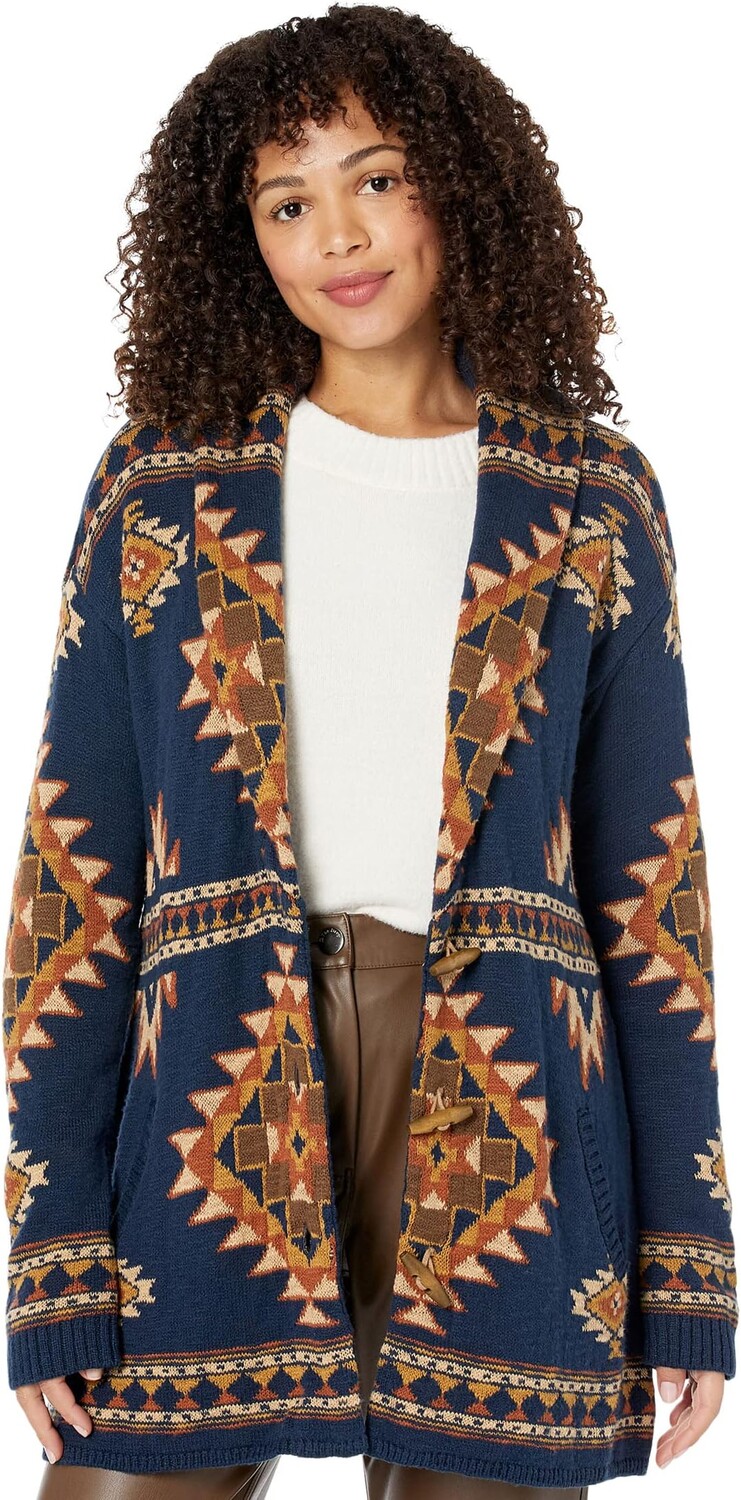 

Свитер Lodge Cardigan Faherty, цвет Wolf Mountain