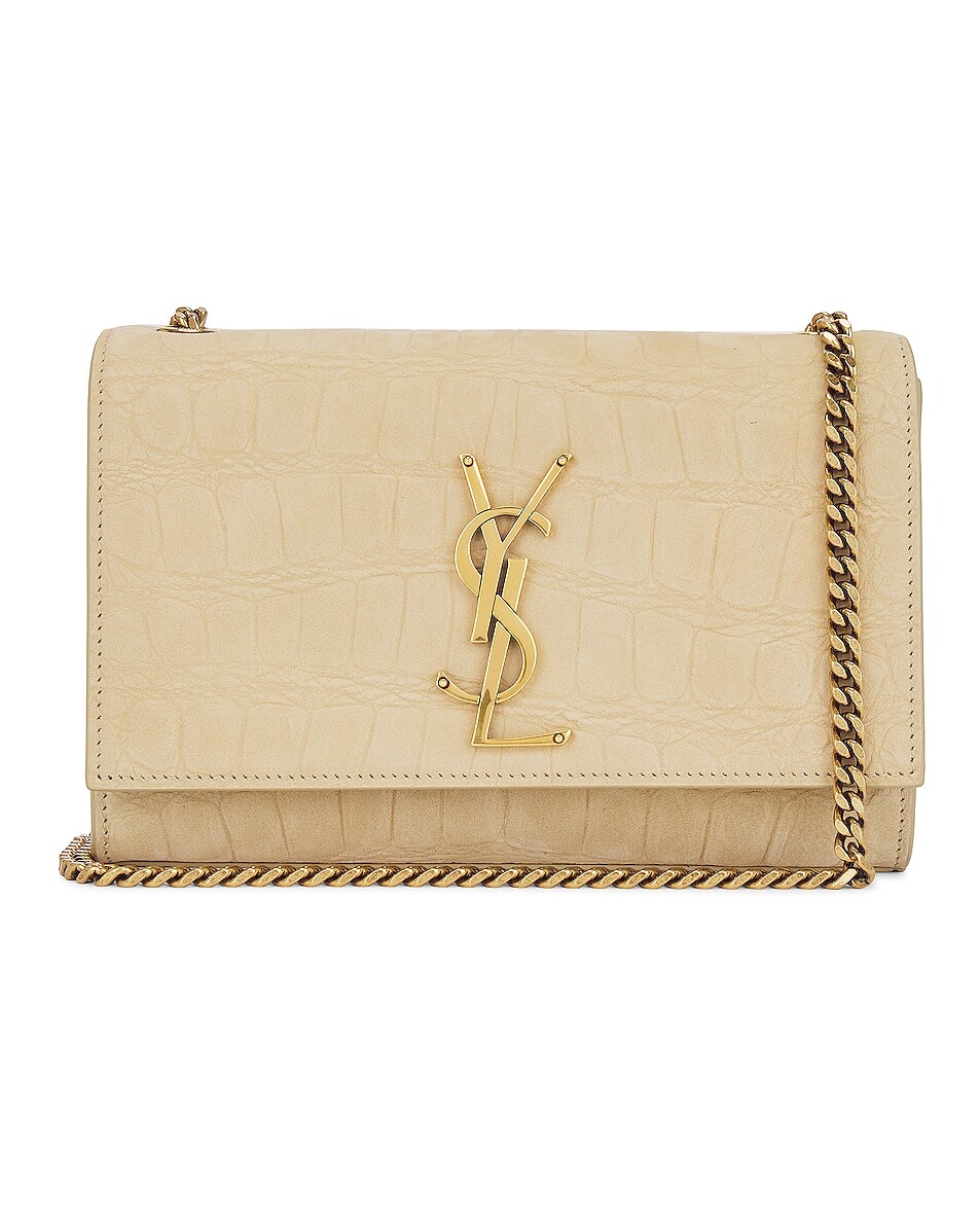 

Сумка кросс-боди Saint Laurent Small Kate Chain, цвет Nougat Beige