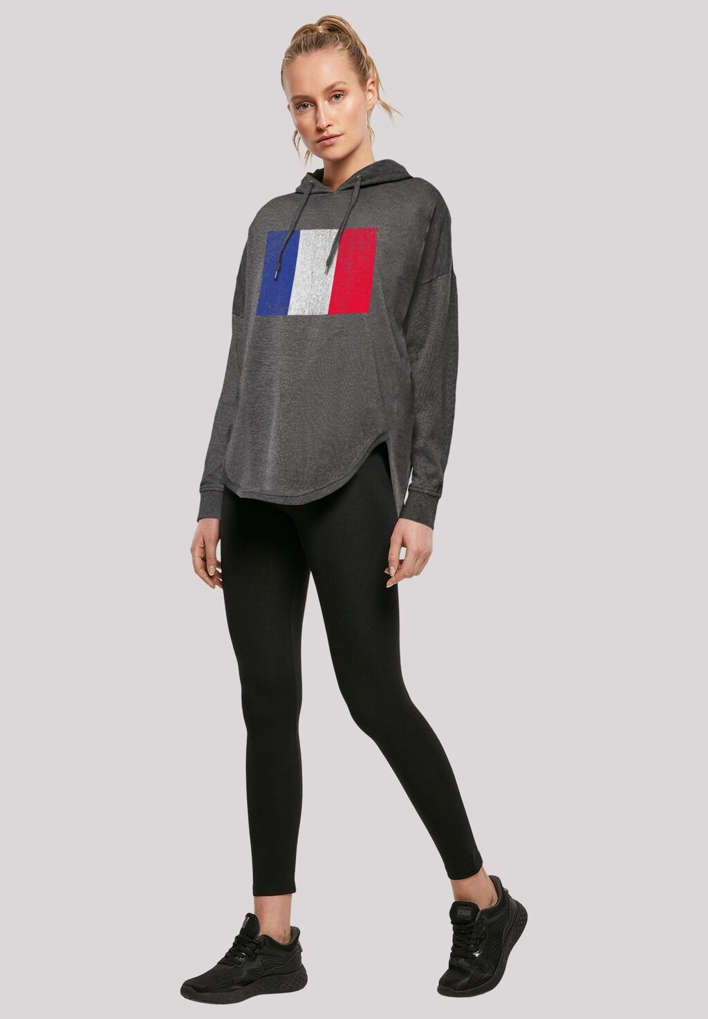 

Толстовка с капюшоном FRANKREICH FLAGGE DISTRESSED F4NT4STIC, темно-серый