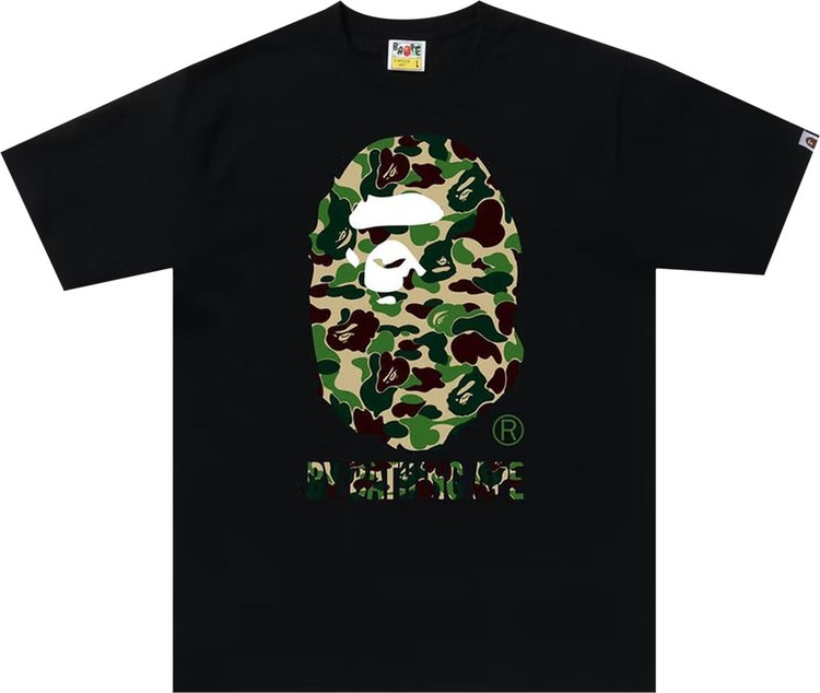 

Футболка BAPE ABC Camo By Bathing Ape Tee 'Black/Green', черный