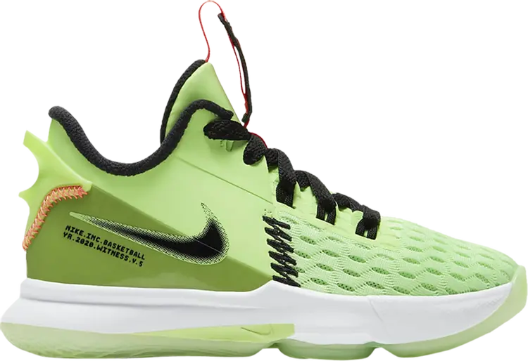

Кроссовки Nike LeBron Witness 5 PS 'Grinch', зеленый