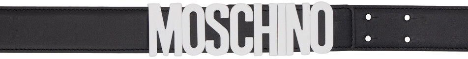 

Черный ремень с фурнитурой Moschino