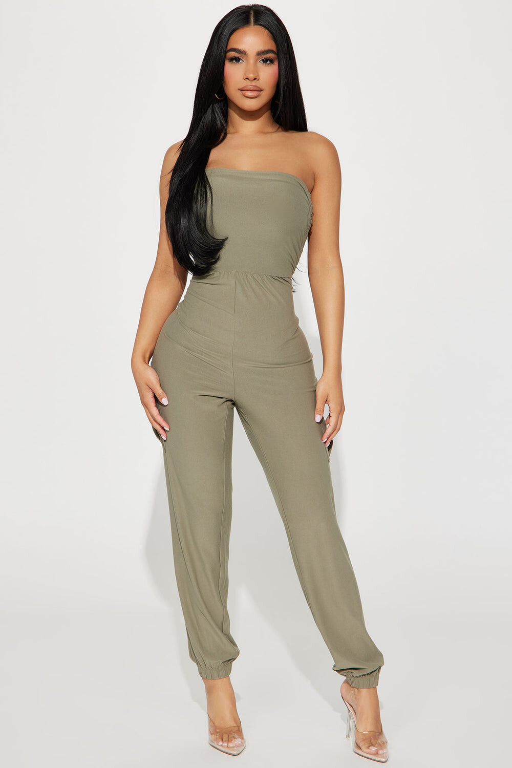 

Комбинезон Fashion Nova RKJ28633, оливковый