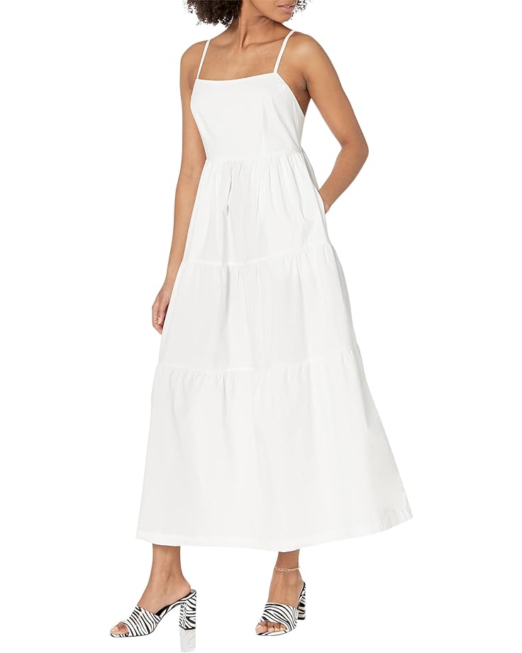 Платье MONROW Poplin Maxi, белый