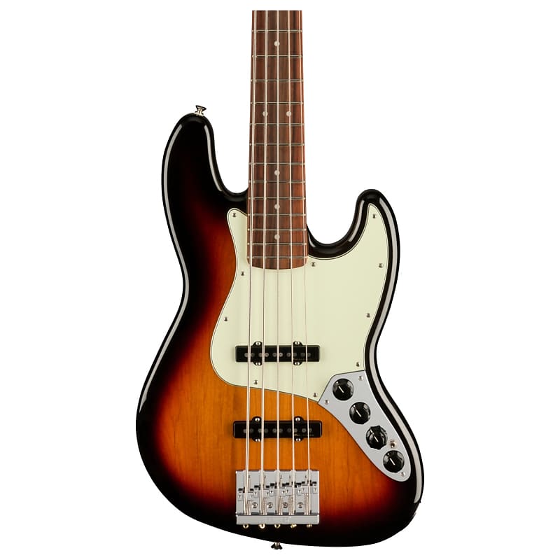 Fender Player Plus Jazz Bass V 5-String Bass, 3-Color Sunburst с сумкой для переноски Player Plus Jazz Bass V