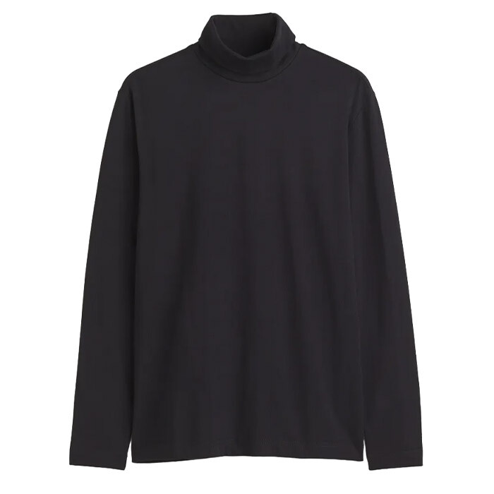 

Водолазка H&M Slim Fit Cotton, черный (Размер L)
