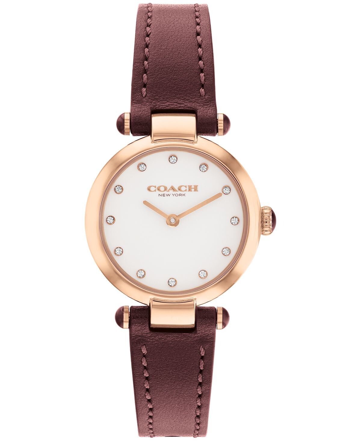 

Женские часы cary с кожаным ремешком, 26 мм COACH, красный
