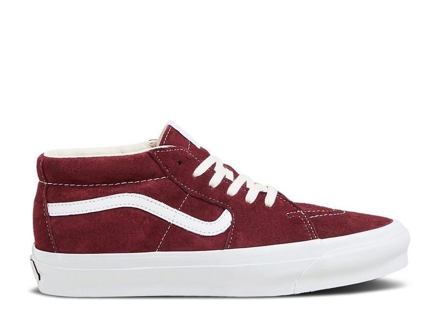 

Кроссовки Vans Premium Sk8-Mid 83 'Port Royale Burgundy', красный