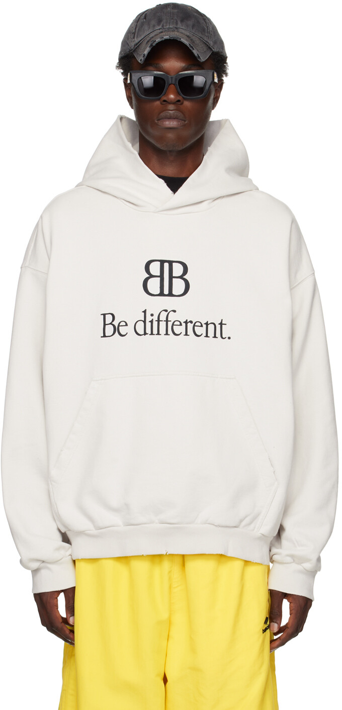 

Худи Off-White с эффектом потертости Balenciaga