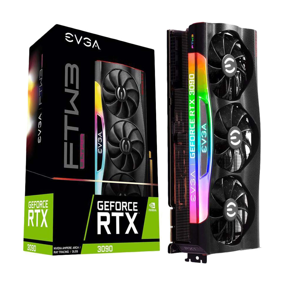 

Видеокарта EVGA GeForce RTX 3090 FTW3, 24GB GDDR6X, 24G-P5-3987-KR