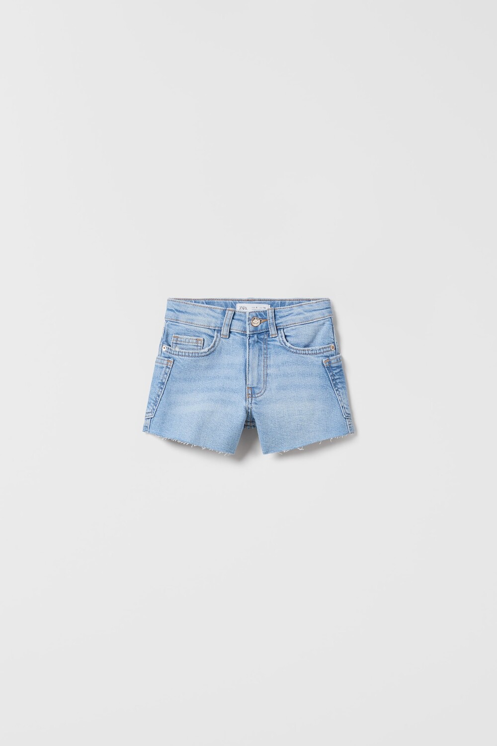 

Эластичные джинсовые шорты Zara, синий