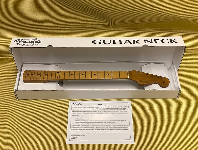 

099-9992-920 Fender Roasted Maple Vintera Mod '60's Stratocaster Neck 21 Medium Jumbo 9.5 099-9992-920 Fender Roasted Maple Vintera Mod '60's Stratocaster Neck 21 Medium Jumbo Frets 9.5" C