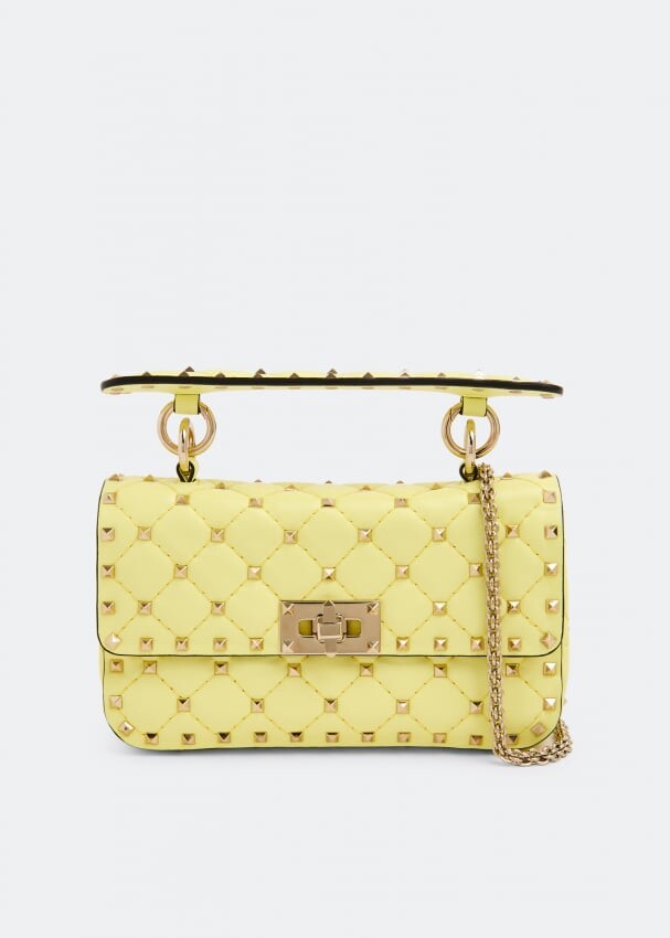 

Сумка VALENTINO GARAVANI Rockstud Spike small shoulder bag, желтый
