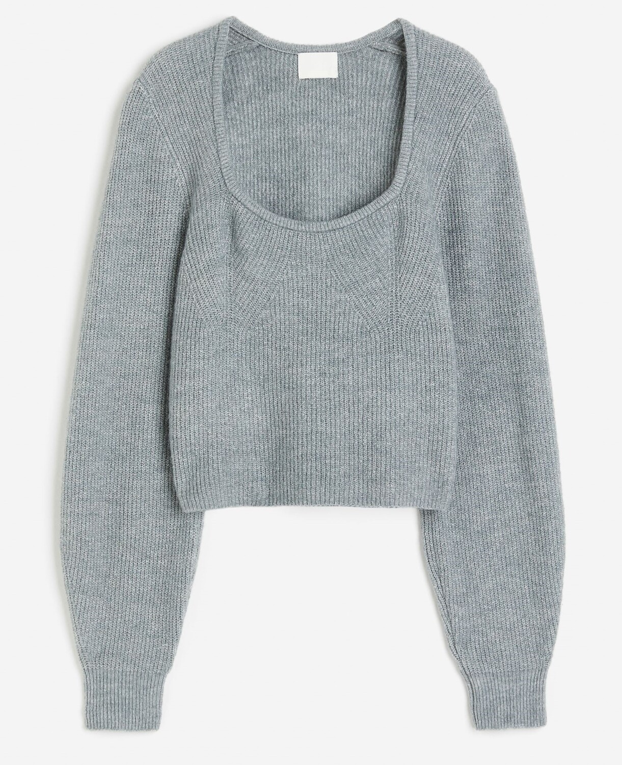 

Джемпер H&M Rib-knit, сине-серый