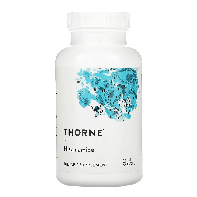 Ниацинамид Thorne Research 500 мг, 180 капсул d глюкарат кальция thorne research 500 мг 90 капсул
