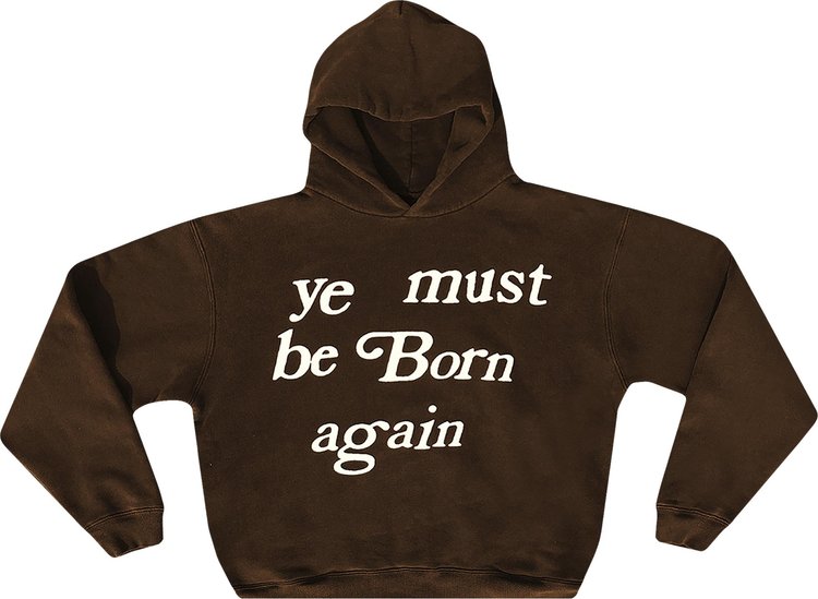 Толстовка Cactus Plant Flea Market Born Again Hooded Sweatshirt 'Brown', коричневый цена и фото