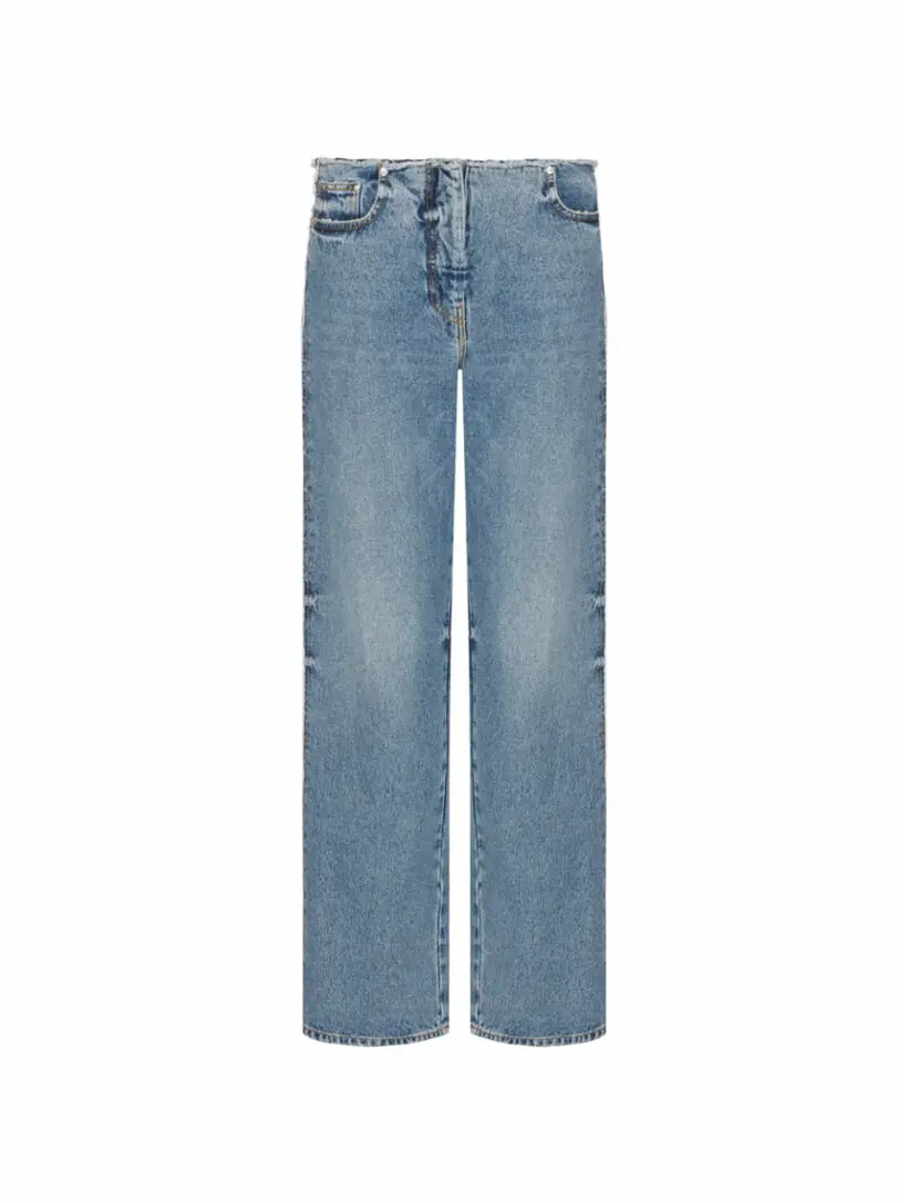 

Широкие джинсы с логотипом MSGM