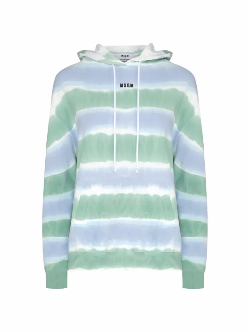 

Хлопковое худи с принтом Tie Dye MSGM