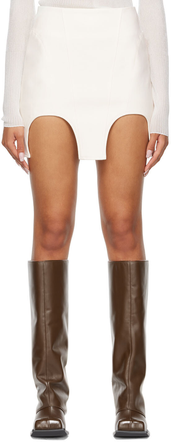 

Мини-юбка Off-White с вырезами Dion Lee