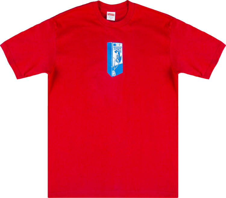 Футболка Supreme Payphone T-Shirt 'Red', красный футболка supreme payphone t shirt white белый