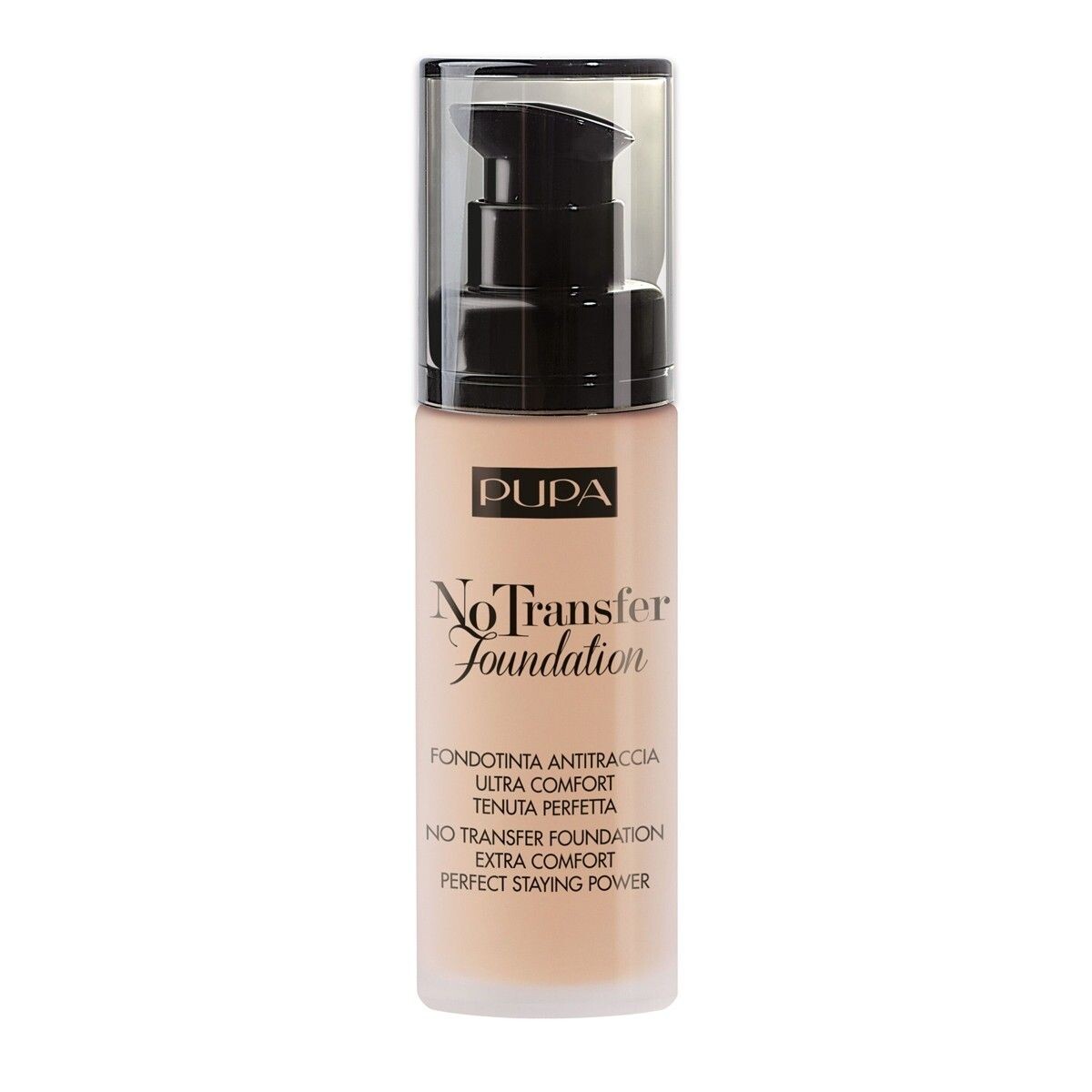 

Pupa Milano No Transfer Foundation SPF15 Увлажняющая тональная основа 01 Обнаженная 30 мл