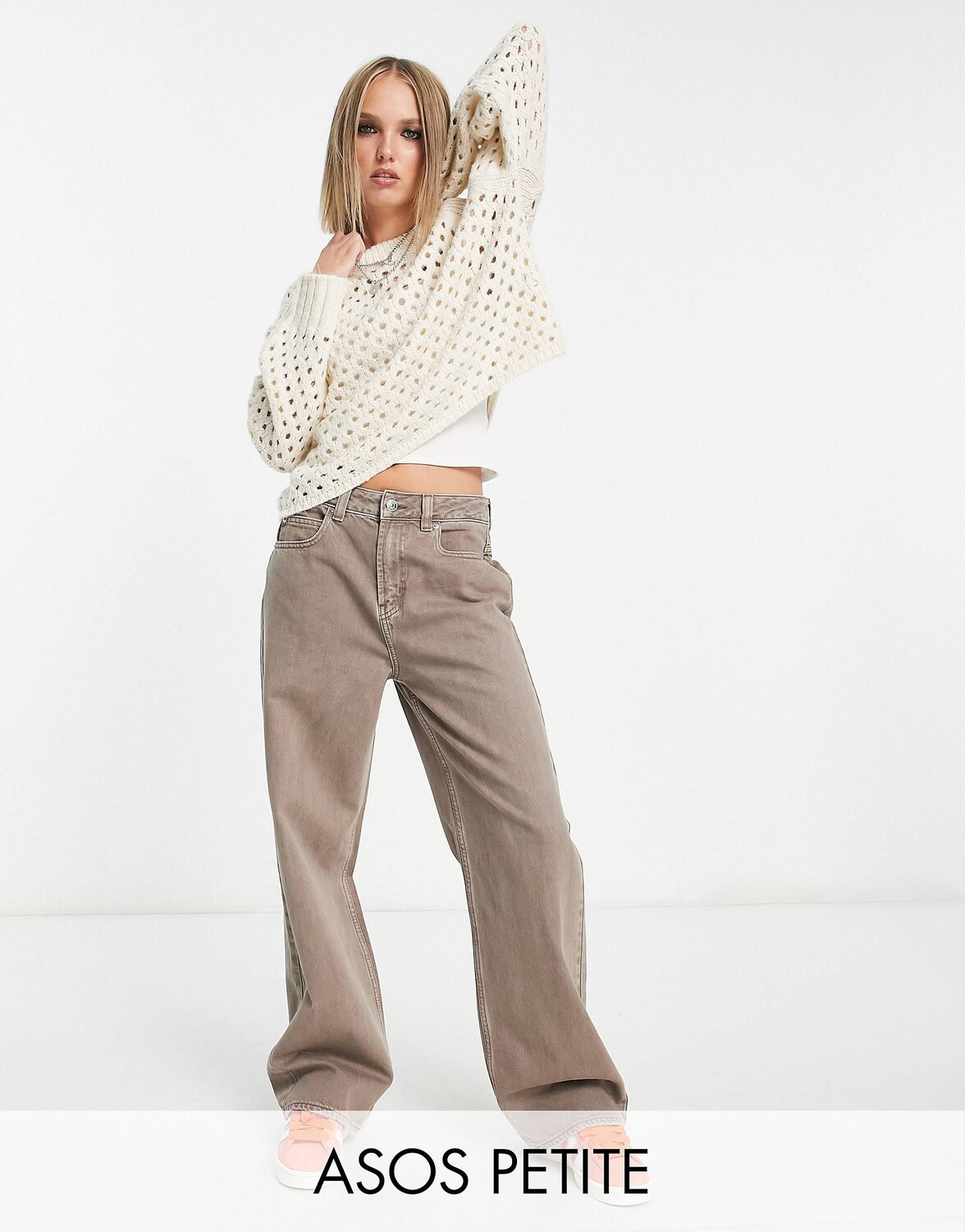 

Коричневые джинсы ASOS DESIGN Petite