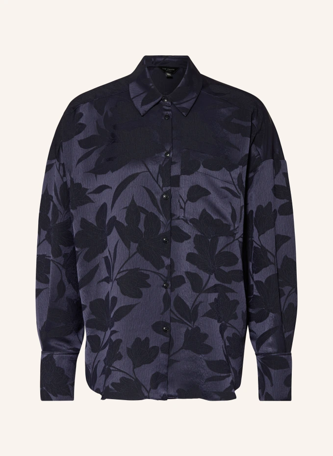 

Блузка-рубашка оверсайз bormida из атласа Ted Baker, синий