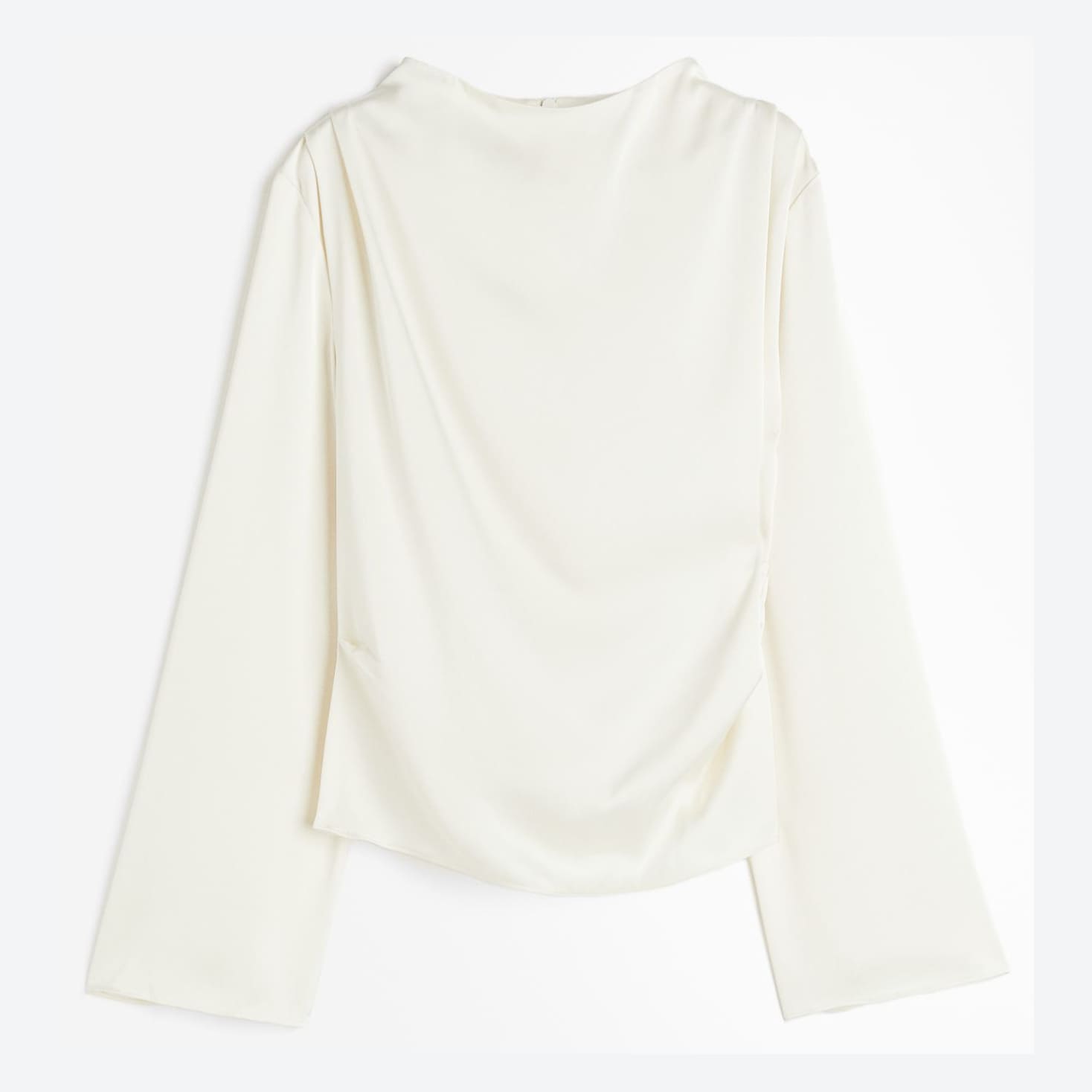 Блуза H&M Satin, белый