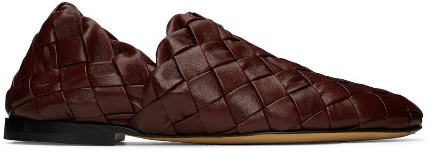 

Бордовые тапочки Intrecciato Bottega Veneta