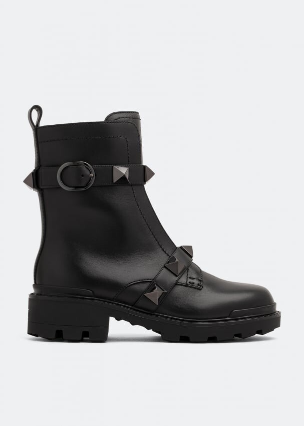 

Ботинки VALENTINO GARAVANI Roman Stud combat boots, черный