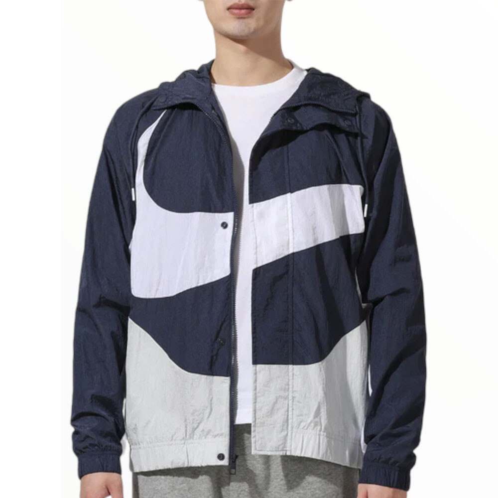 

Куртка Nike Sportswear Swoosh Hooded, синий/белый