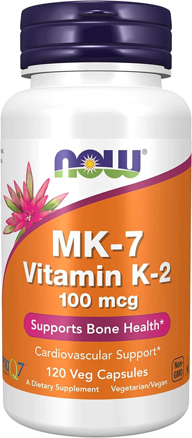 Витамин К-2 Now Foods, 100 мкг, 120 капсул now foods mk 7 витамин k2 100 мкг 120 капсул в растительной оболочке