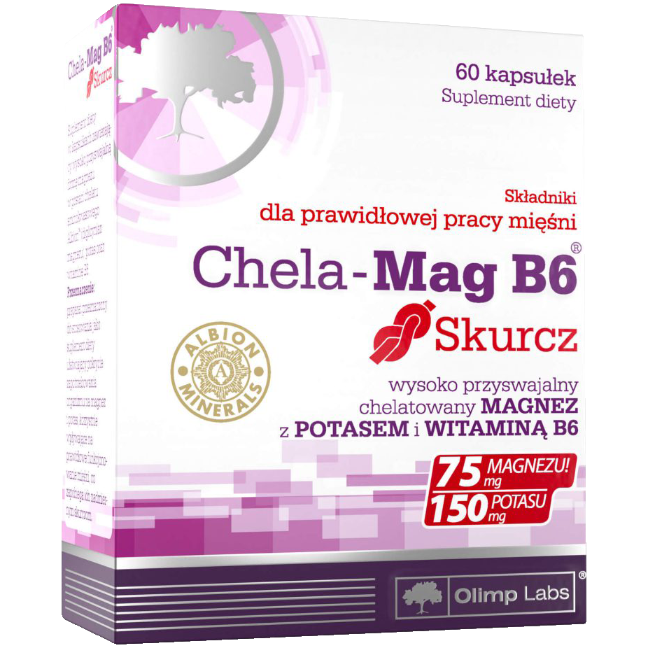 Chela-Mag B6 Skurcz капсулы, 60 капсул/1 упаковка капсулы от судорог с магнием и калием olimp chela mag b6 skurcz 60 шт