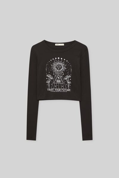 

Футболка с эзотерическим принтом PULL&BEAR