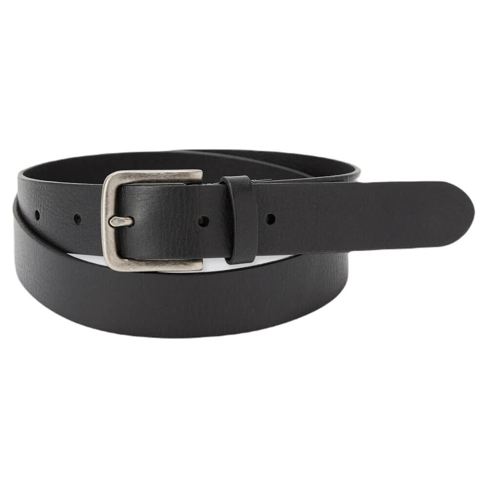 

Ремень Uniqlo Italian Leather Vintage Style, черный