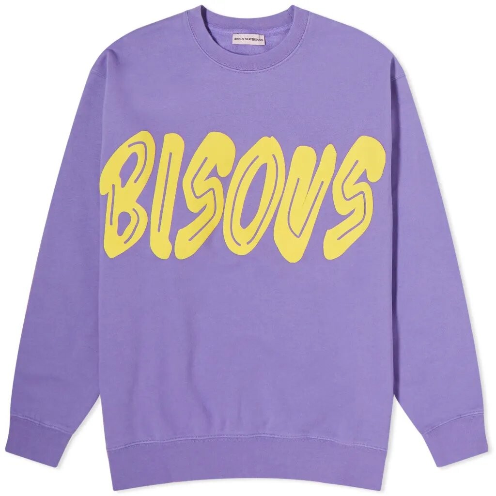

Свитшот Bisous Skateboards Past Unisex, фиолетовый