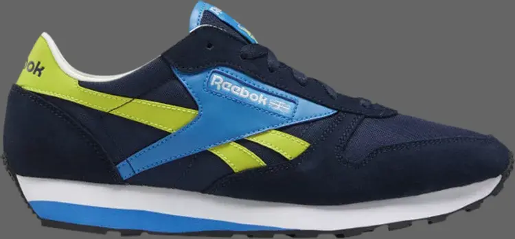 Кроссовки classic leather az 'retro vibe - collegiate navy' Reebok, синий