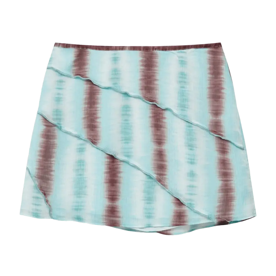 

Юбка Pull&Bear Mini Tie Dye, светло-синий
