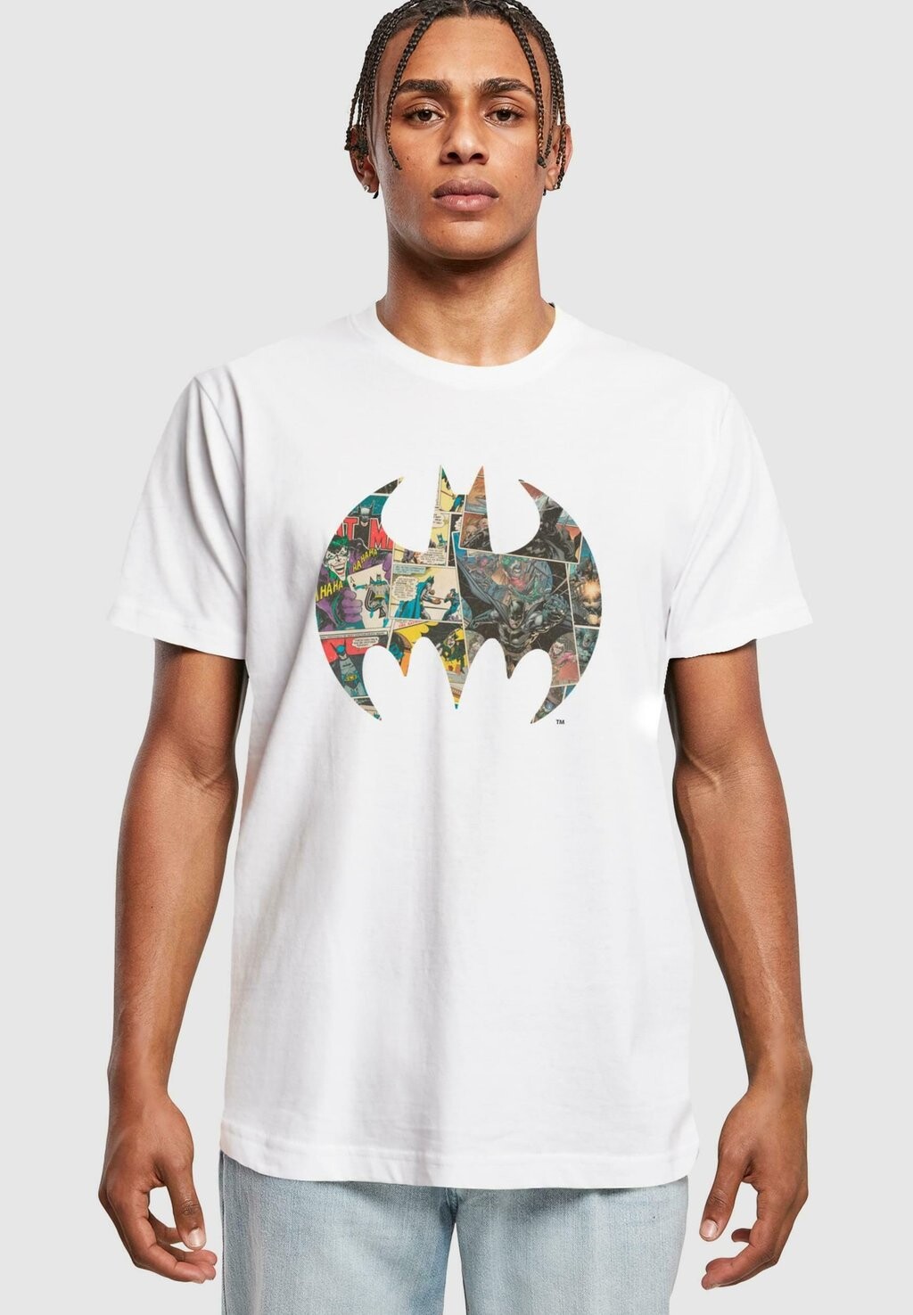 

Футболка с принтом BATMAN COMICS LOGO Merchcode, цвет white