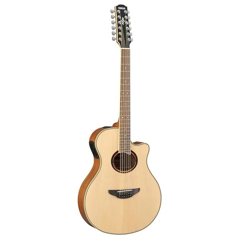 

Yamaha APX700II-BL 12-струнная электроакустическая гитара, натуральный цвет APX700II-BL 12-String Acoustic-Electric Guitar Thinline Cutaway