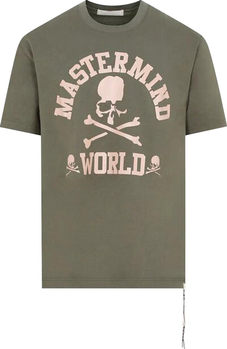 

Футболка Mastermind College Logo T-Shirt 'Olive Green', зеленый
