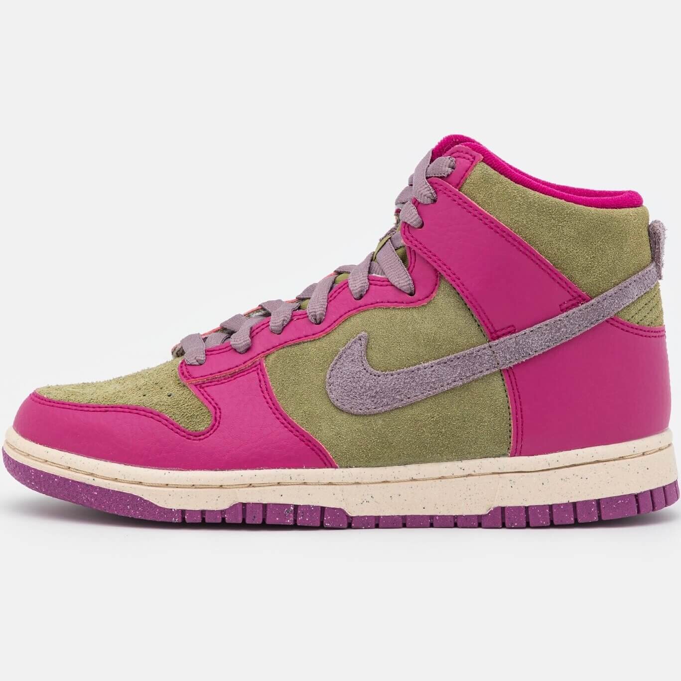 

Кроссовки Nike Dunk High Eso, ягодный/фиолетовый/жемчужно-белый