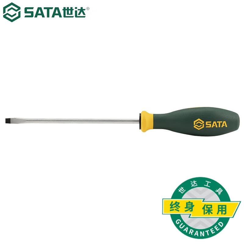 SATA 63703 G серия отвертка плоская с трехцветной ручкой 6x100MM