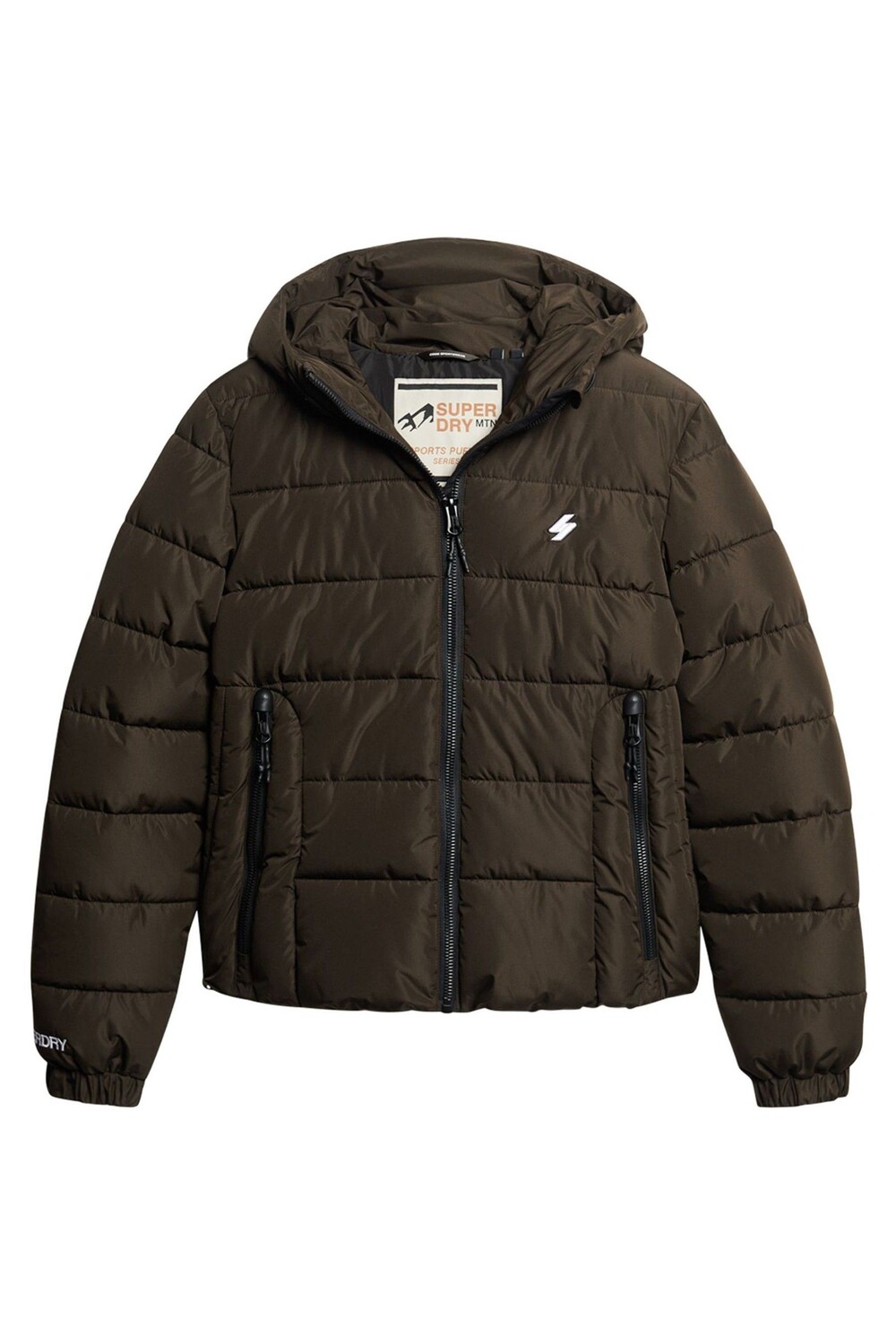 

Утепленная куртка Spirit Sports с капюшоном Superdry, коричневый