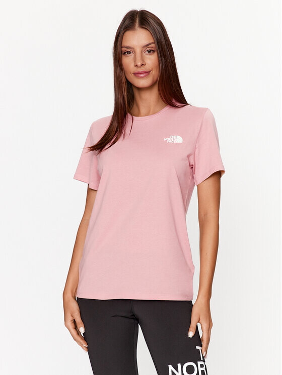 

Футболка стандартного кроя The North Face, розовый