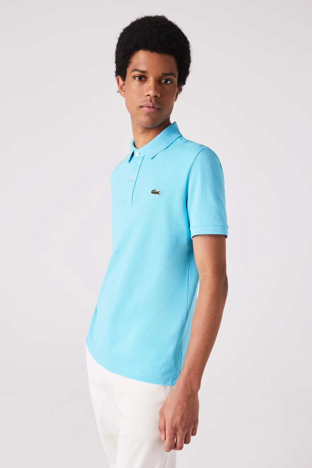 

Футболка-поло – синяя – стандартного кроя Lacoste, синий