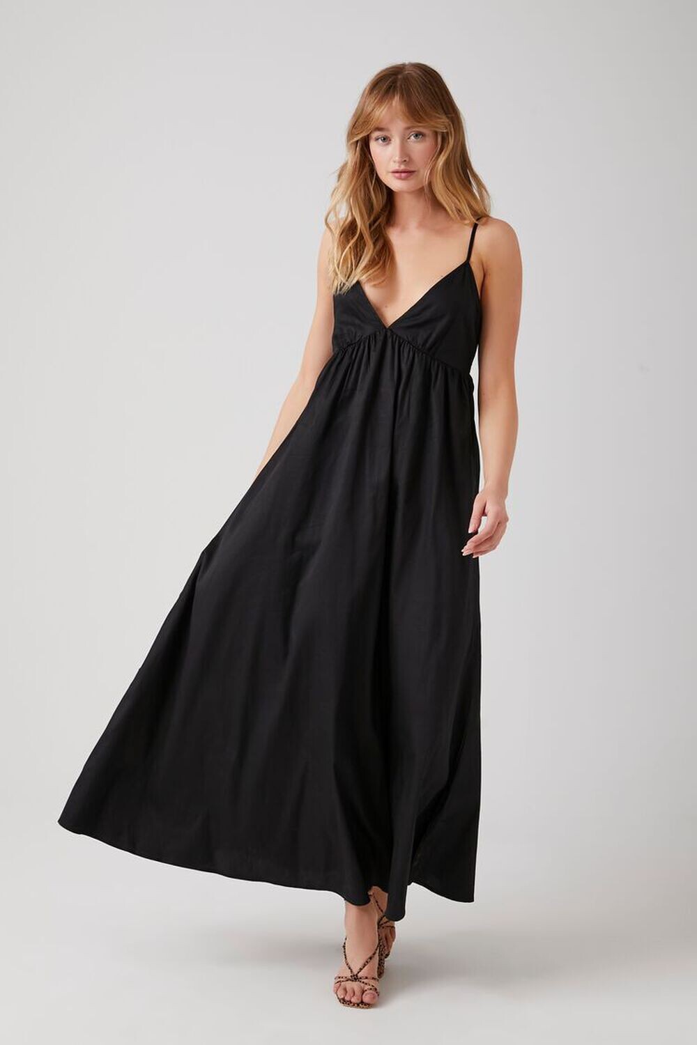 

Платье макси на бретельках Forever 21, черный